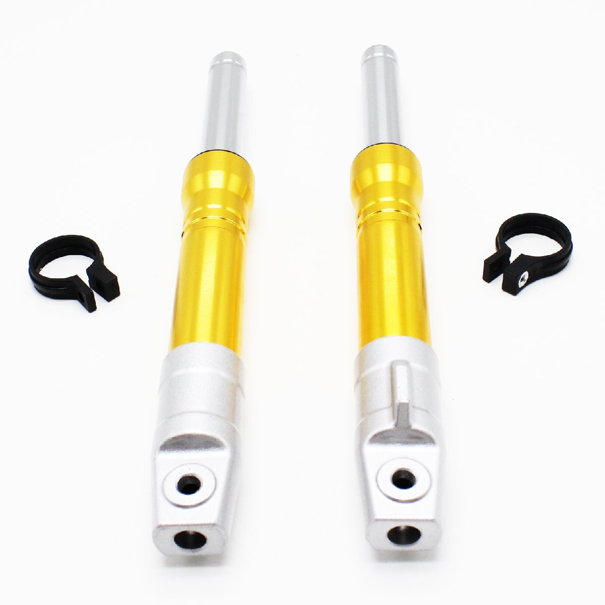 フロントフォーク フロントサスペンション 27mm ドラムブレーキ用 ゴールド 金 ライブディオ ZX AF35 AF34 AF18 AF27 AF28 ディオ ホンダ用拍卖