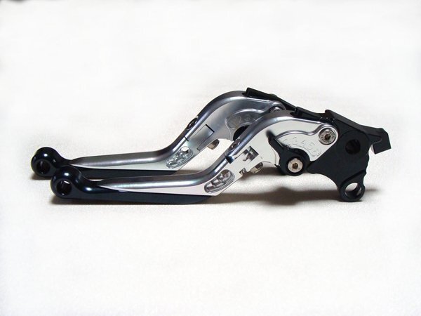 CB1300SF X-4 可倒式ブレーキレバー クラッチレバーセット 銀/黒 CB1100 VTR1000F VFR800 VFR750F VFR750R RVF750 HONDAホンダ拍卖