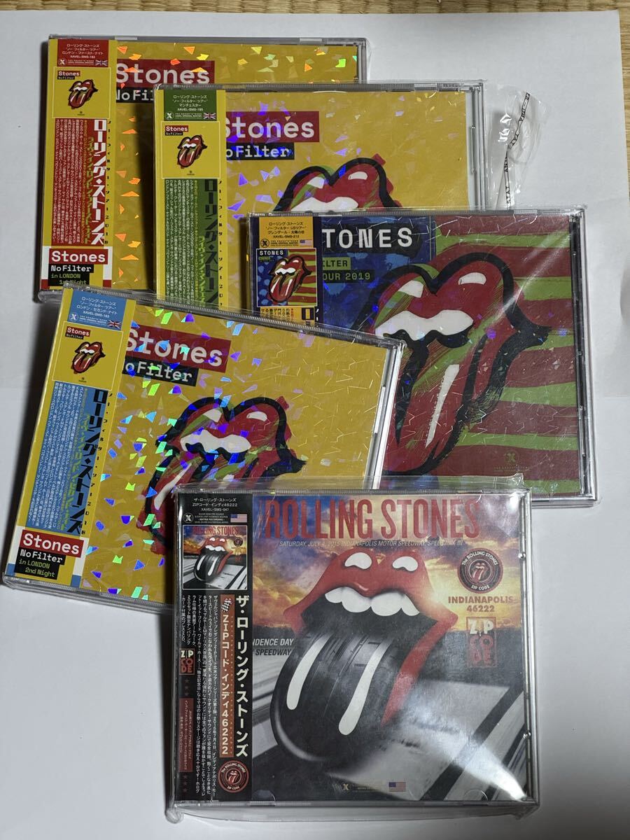 THE ROLLING STONES ローリングストーンズ★NO FILTER TOUR 【XAVELプレス盤】5タイトルセット拍卖