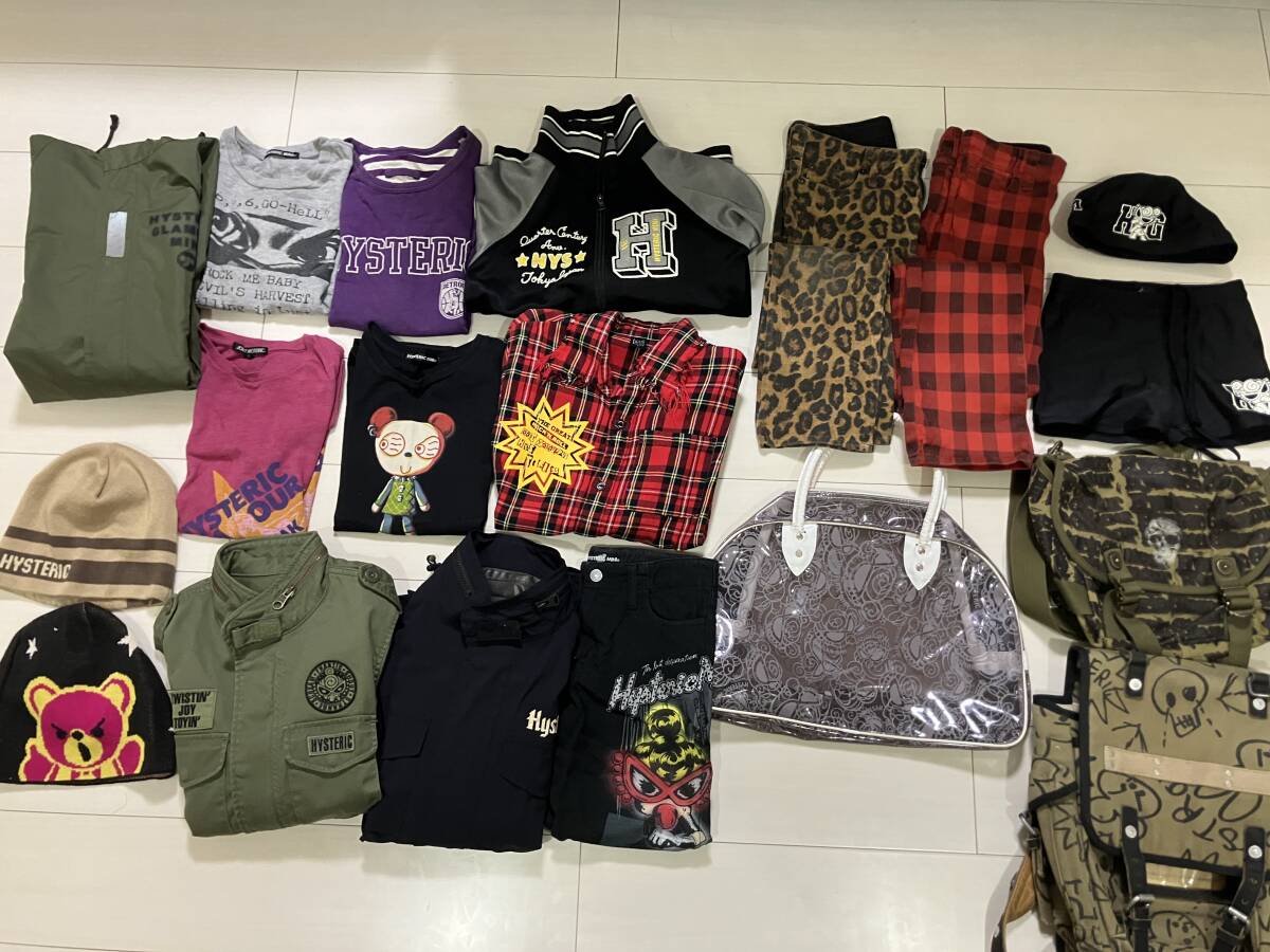 ヒステリックミニ 140cmサイズ ジャケット/コート/シャツ/パンツ/帽子/水着/バッグ 合計18点拍卖