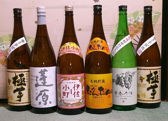 送料無料あり!本格芋焼酎(極芋/蓬原/伊佐小町/だんだん/白金吟酒)1800ml×6本セット100円スタート拍卖