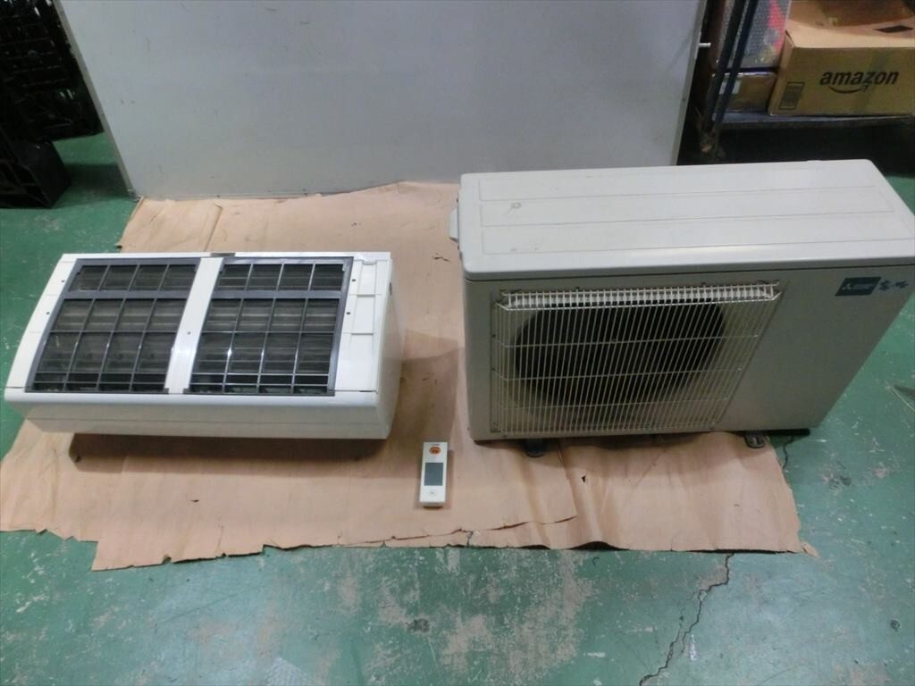 T【5ひ-34】【2箱】三菱 ルームエアコン 霧ヶ峰 MSZ-ZXV2818-W/8~12畳用 2018年製/ジャンク扱い/※傷・汚れ有拍卖