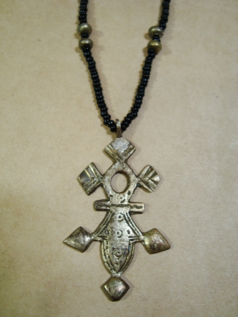 ヴィンテージ★サハラ砂漠 トゥアレグ族/トゥアレグクロス ペンダントネックレス★トゥアレグシルバー拍卖