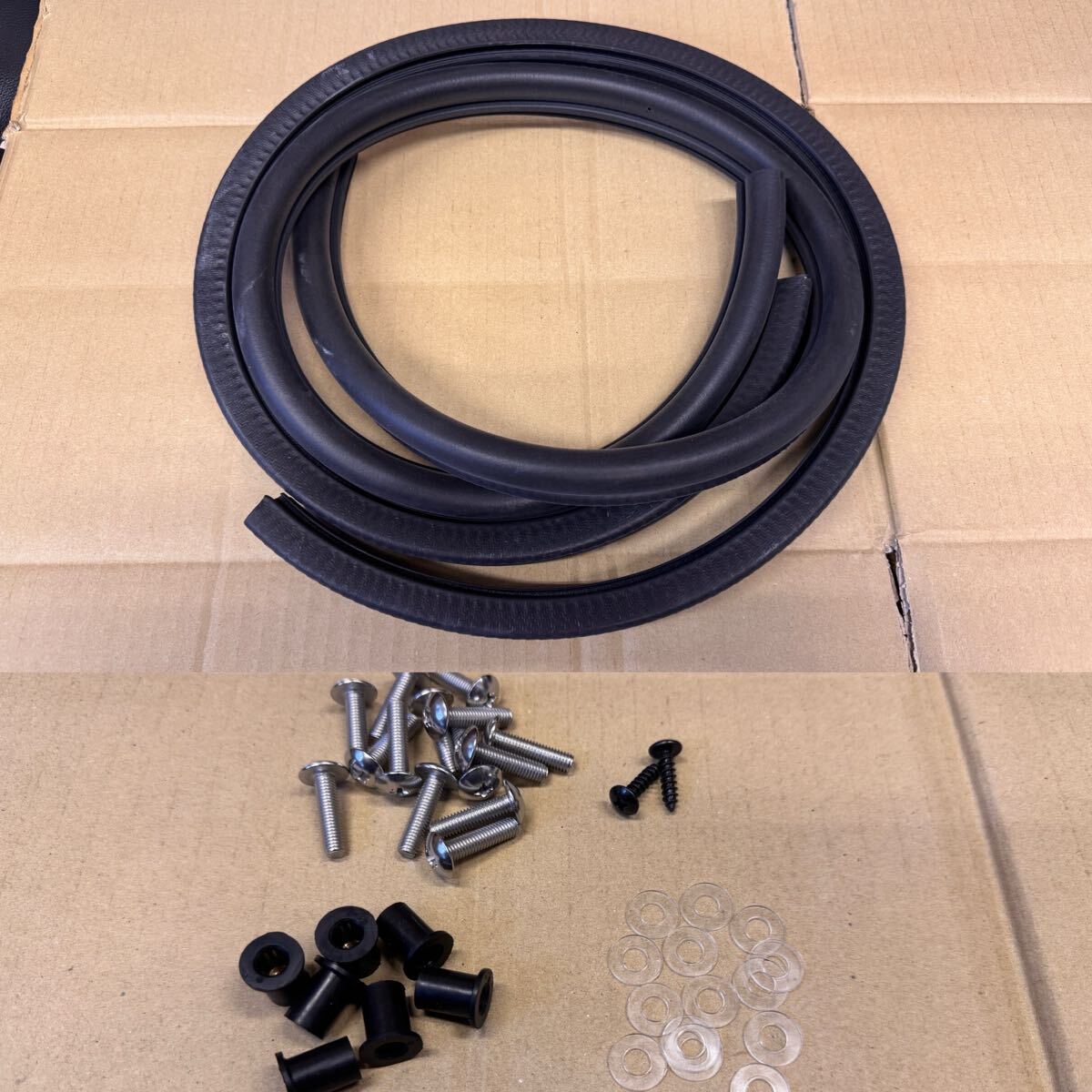 【改良版】ジャイロキャノピー 用ワイドバイザー ゴムモール&取付けネジセット モトクラフト 【単品販売】拍卖