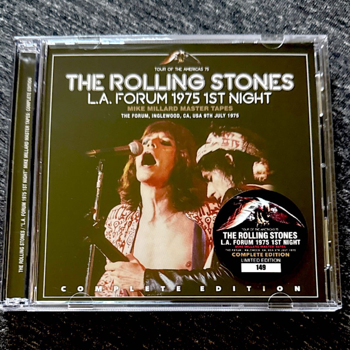 The ROLLING STONES LA Forum 1975 1st Night Mike Millard Master Tapes Complete Edition 2CD拍卖
