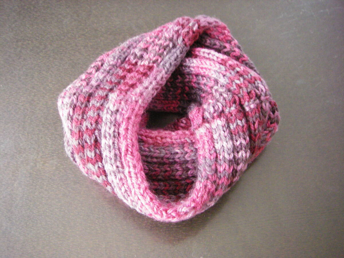 おばあちゃんが編んだ 毛糸の手編み ハンドメイド ネックウォーマー 2拍卖