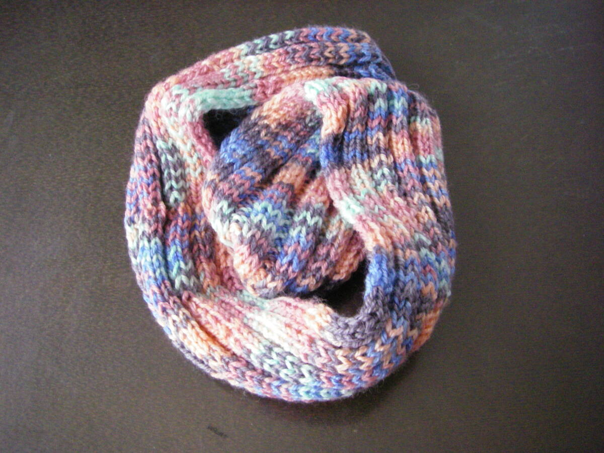 おばあちゃんが編んだ 毛糸の手編み ハンドメイド ネックウォーマー 3拍卖