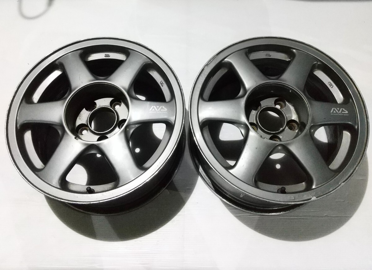 ドリケツ ADVAN アドバン AVS VS-6 ホイール 16インチ 8J +11 5穴 114.3 2本セット GT-R R32 中空スポーク 日本製拍卖