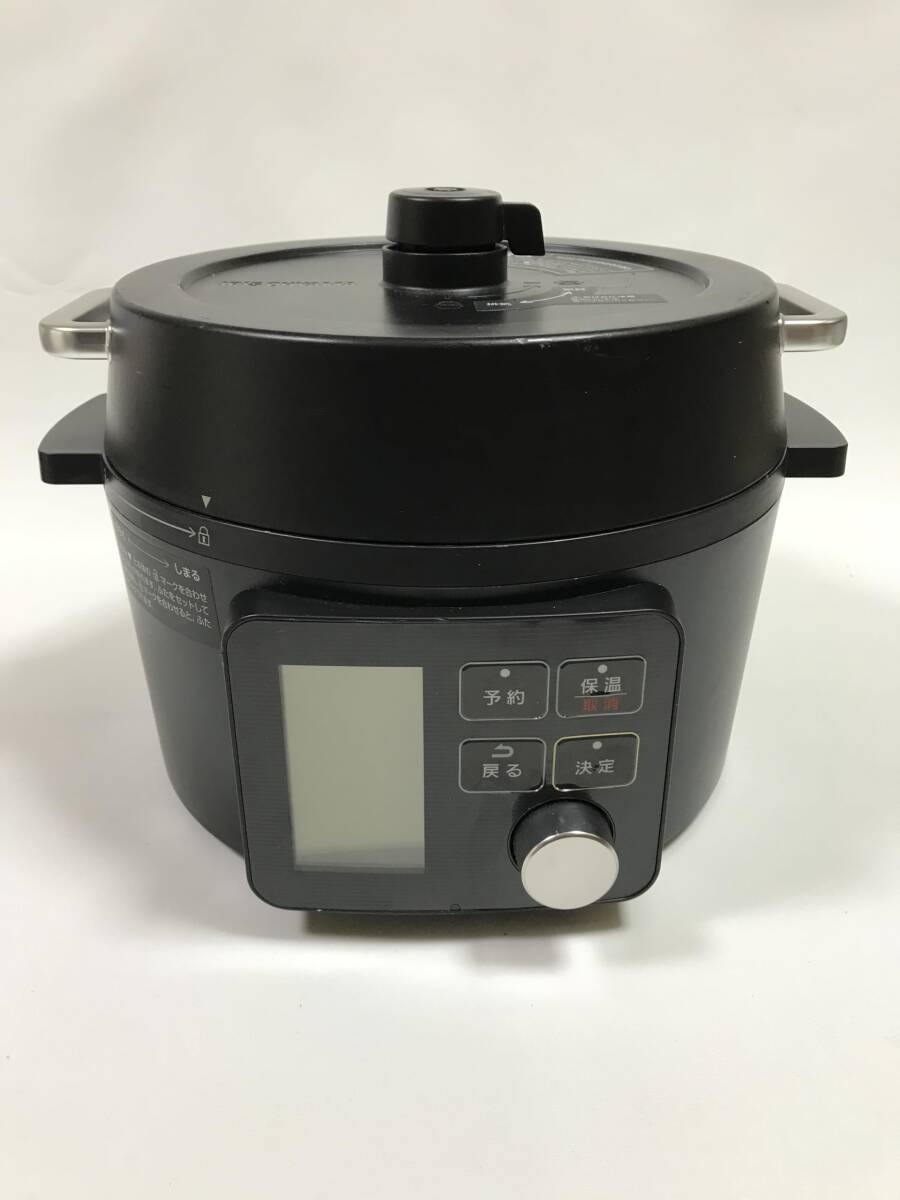 アイリスオーヤマ 電気圧力鍋 圧力鍋 2.2L 1~2人用 低温調理可能 卓上鍋 予約機能付き 自動メニュー69種類 PMPC-MA2-B_Y281K51138_現状品拍卖