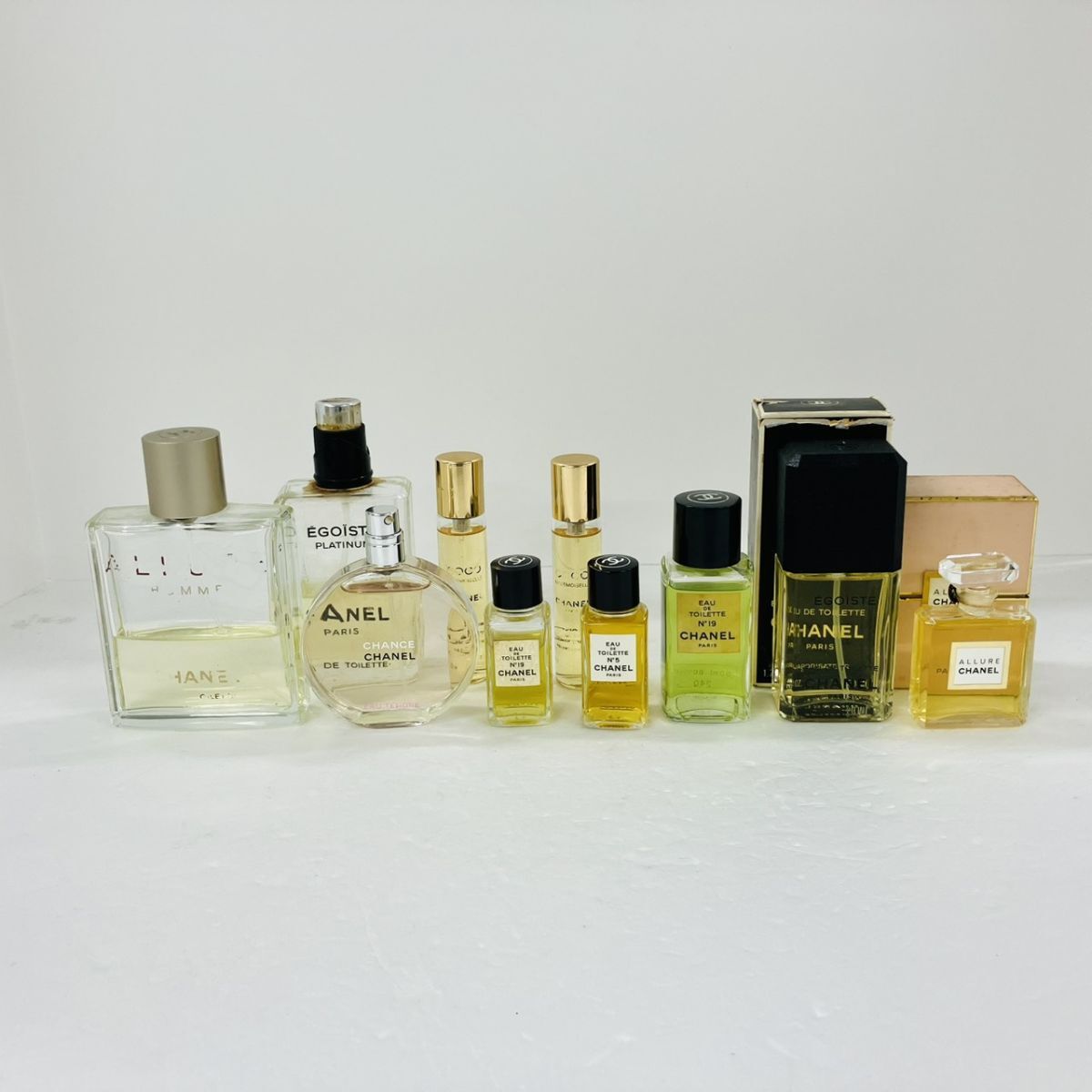 S322-2222 ■ CHANEL EGOIST No.5 CHANCE COCO ALLURE シャネル 香水 10点 まとめ オーデトワレ パルファム 100ml SA拍卖
