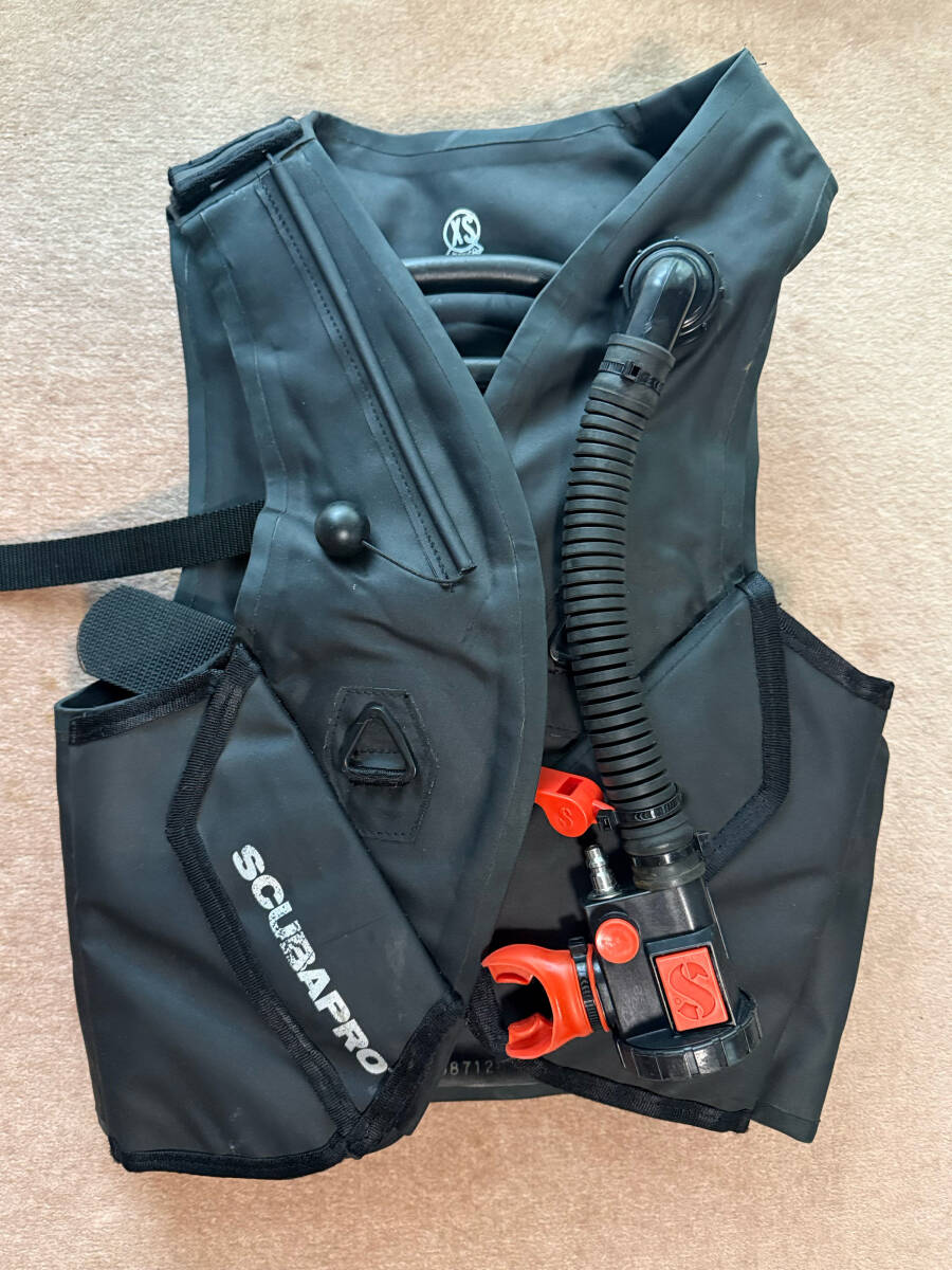 SCUBAPRO スキューバプロ Sプロ クラシック スタビ 黒 ブラック AIR2付 XS 美品拍卖