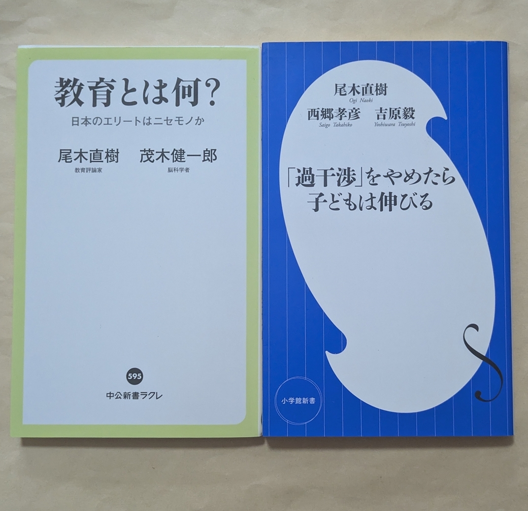 【即決・送料込】教育とは何? + 過干渉をやめたら子どもは伸びる 新書2冊セット拍卖