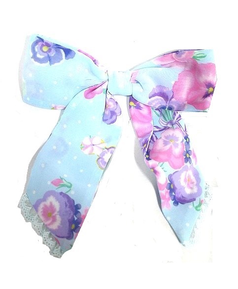 Angelic pretty Sweetie Violetリボンクリップ サックス アンジェリックプリティ拍卖