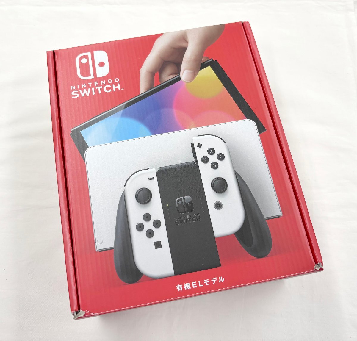 1円スタート 任天堂/ニンテンドー Nintendo Switch 本体 有機ELモデル HEG-S-KAAAA ホワイト ニンテンドースイッチ 家庭用ゲーム機 通電〇拍卖
