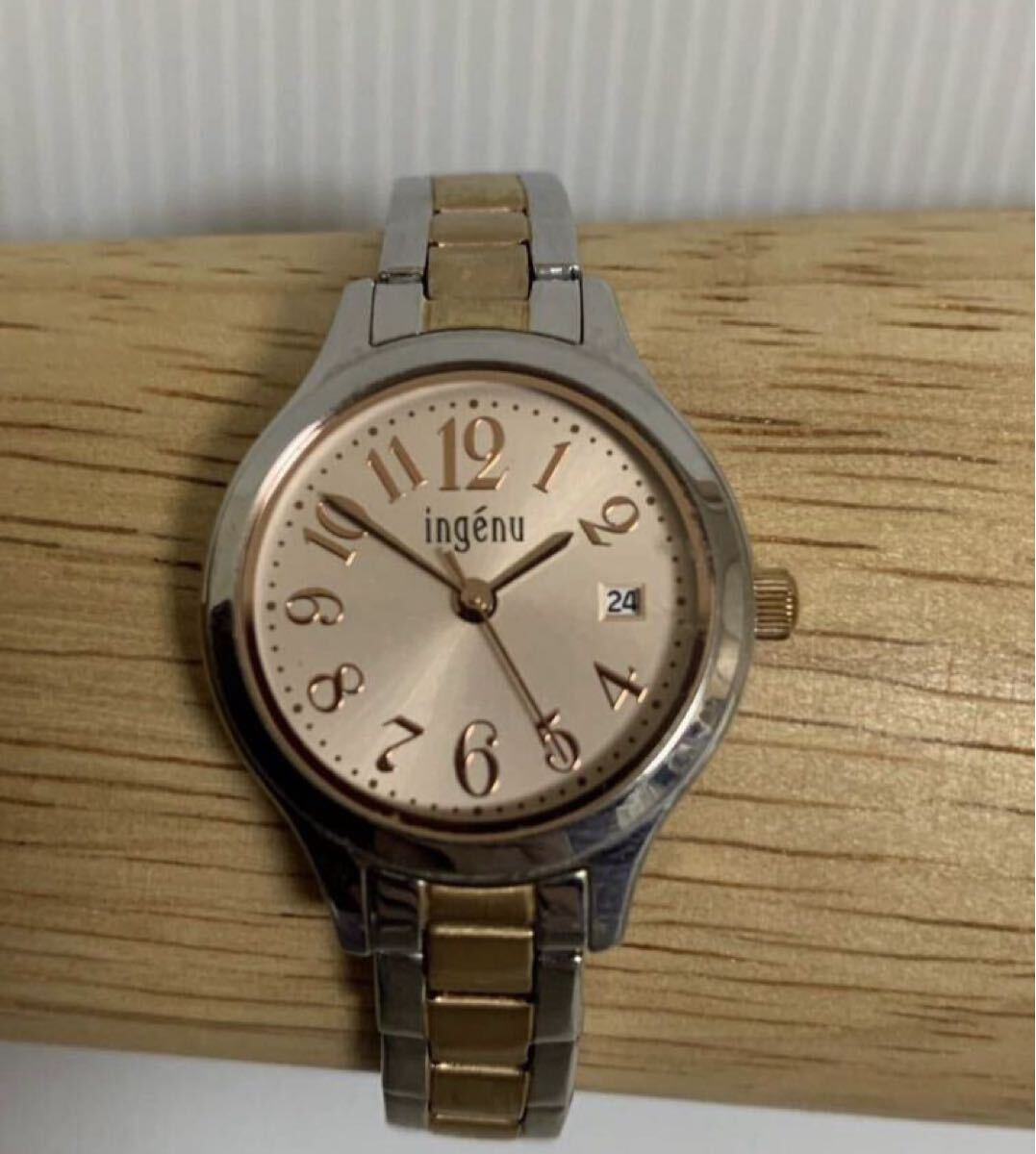 ALBA ingenu VX82-KX80アルバ腕時計/動作不動/レディース ウォッチ/WATCH/部品取り用/小傷削れ汚れ等経年/ジャンク扱い拍卖