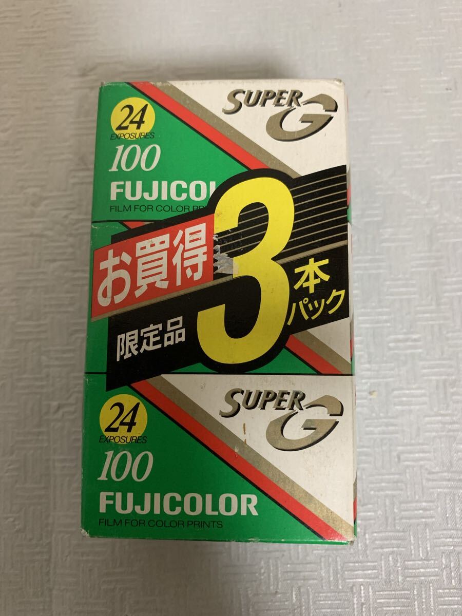 FUJIFILM フジカラーSUPER G 100 3本パック/部品取り用/有効期限切れ/富士フィルム/状態動作未確認/レトロ/梱包材難/ジャンク品拍卖