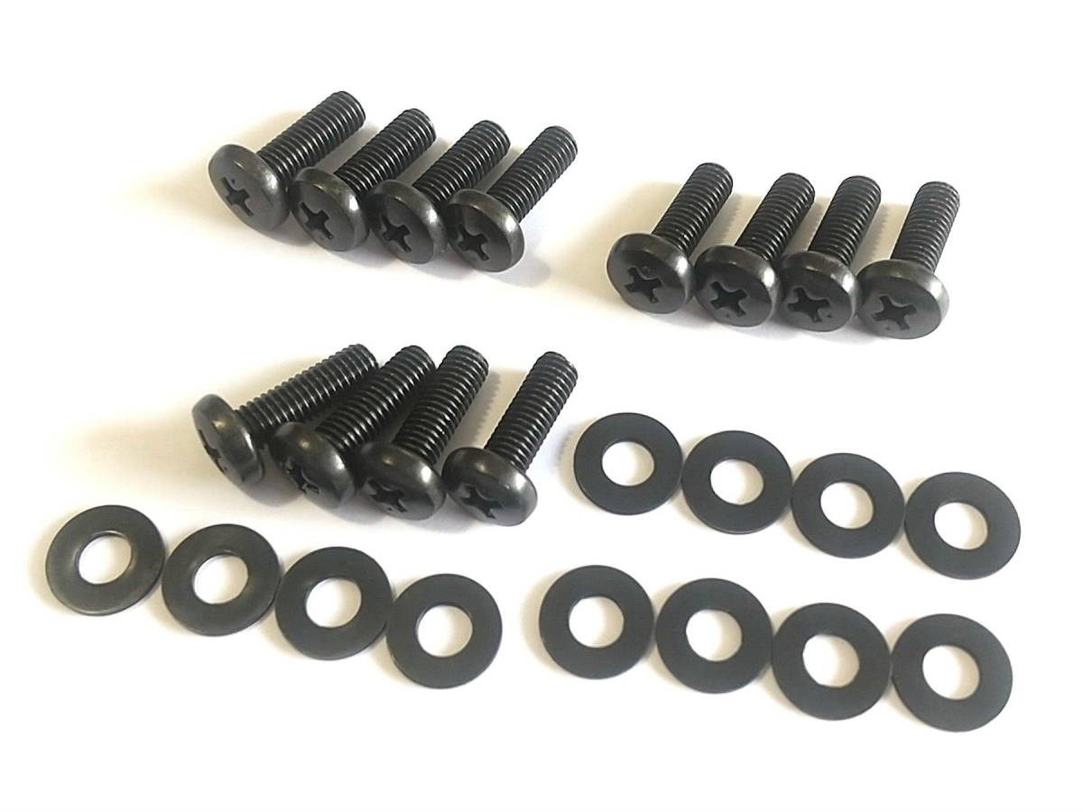 A10-12 新品◆ラックケース ラックマウント スクリュー ネジ M5 黒 12本 ブラック ワッシャー付 3U 日本製◆検:PLUSE ARMOR TAGUCHI拍卖