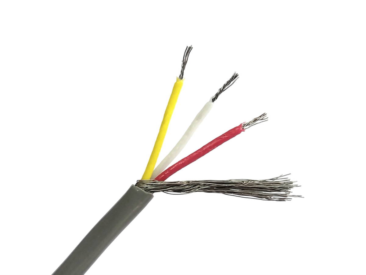 新品◆シールドワイヤー 3芯 外径2.6mm ギター 配線 3コンダクター 切り売り 1m 国内メーカー ピックアップの継足し 内部配線材に★管理2拍卖