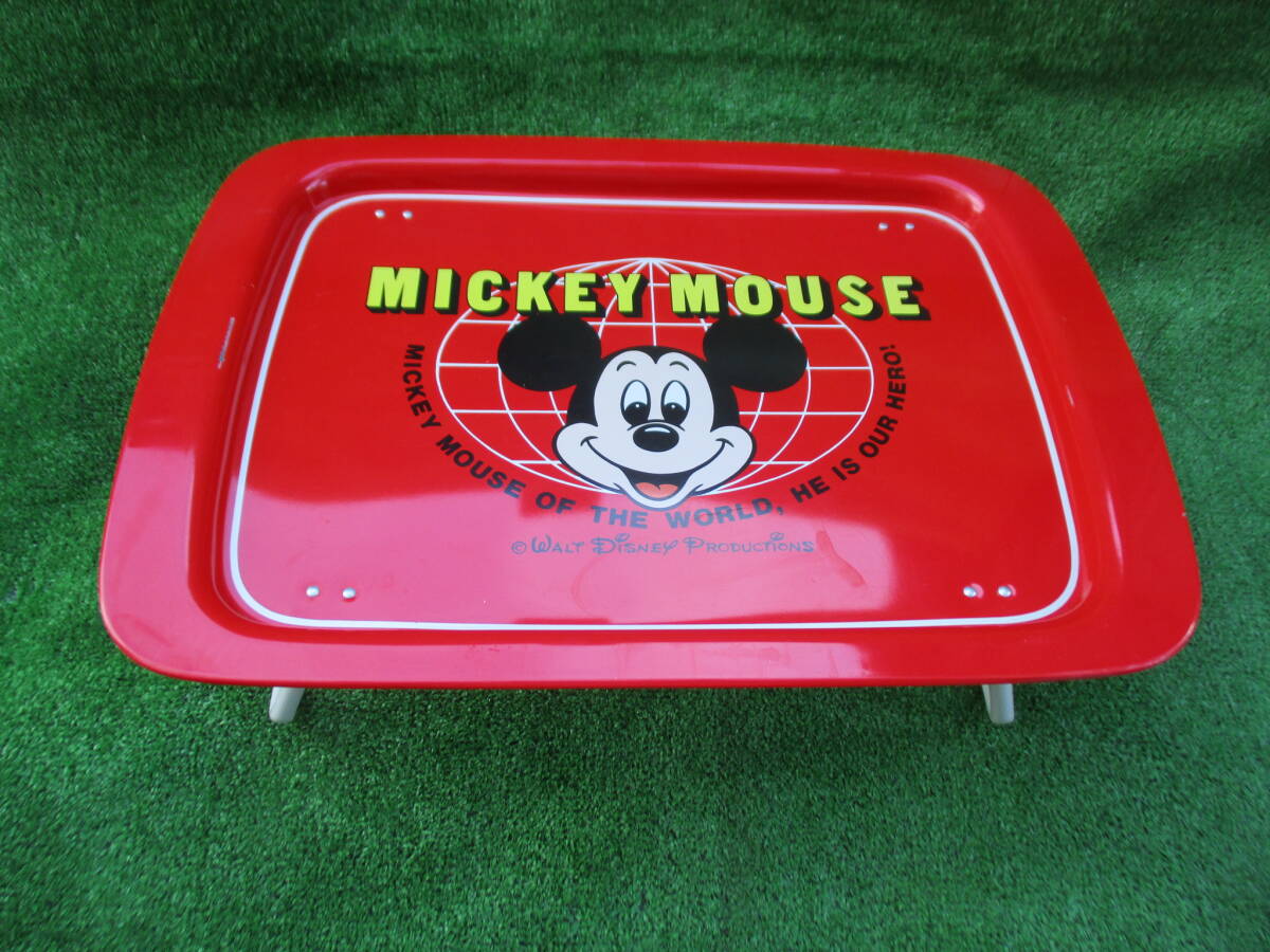 折りたたみテーブル ディズニー ミッキーマウス 金属製 ブリキ ヴィンテージ 昭和レトロ 中古品拍卖