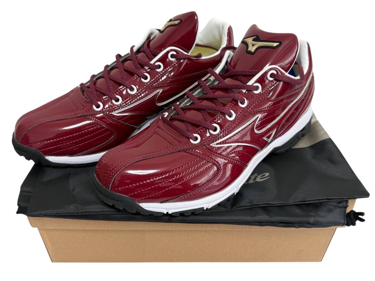 新品未使用 MIZUNOミズノ グローバルエリート オーダートレーニングシューズ アップシューズ 27.5cm 11GB242000 エンジ コンプリートターフ拍卖