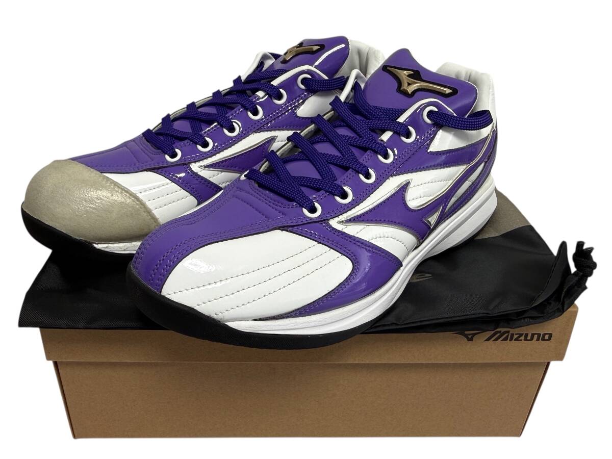 新品未使用 MIZUNOミズノ グローバルエリート オーダートレーニングシューズ アップシューズ 27cm 11GB241000 白パープル G3ソール拍卖