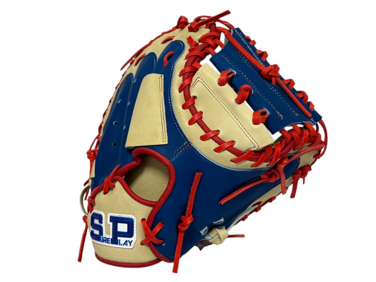 タグ付き未使用品 SURE PLAY シュアプレイ 一般軟式用キャッチャーミット ステアハイド レザー シリーズ Steer Hide Leather SBM-SS2230拍卖