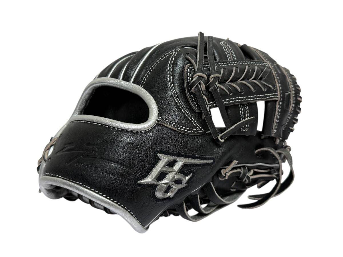 型付け済み使用品 HI-GOLD ハイゴールド 一般軟式用グローブ 内野手用 己極シリーズ 二塁手遊撃手用 OKG8824SP 限定品 定価22000円拍卖