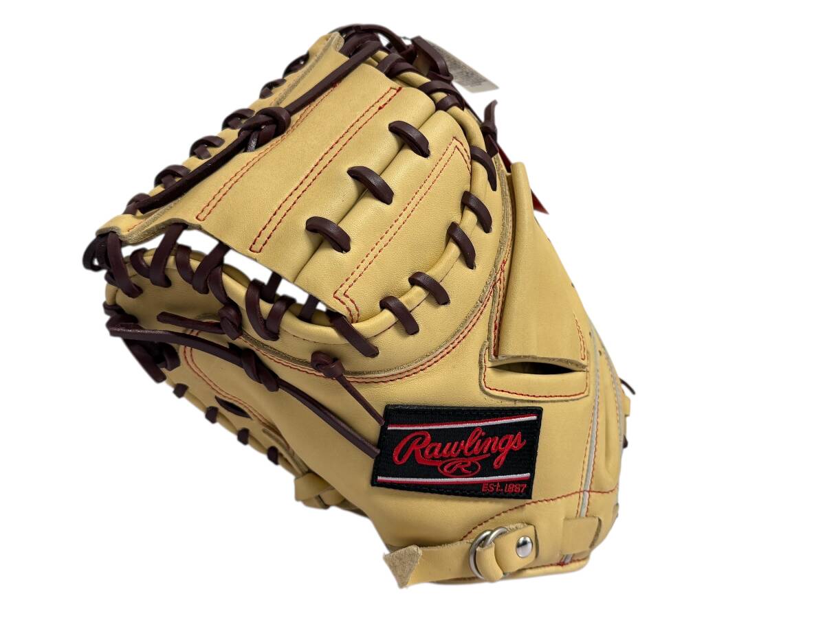 タグ付き未使用品 Rawlingsローリングス 一般軟式用キャッチャーミット HYPER TECH ハイパーテック GR2R92AF キャメル 左投げ用拍卖