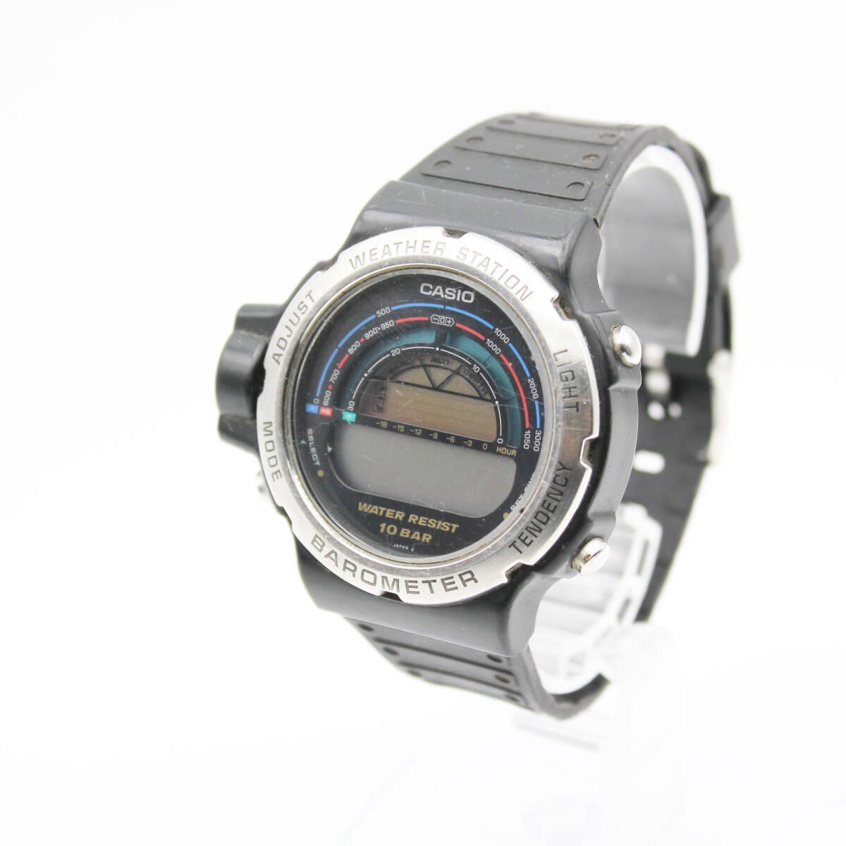 W251022-43 CASIO カシオ BM-510W メンズ腕時計 クォーツ デジタル ジャンク シルバー ブラック拍卖