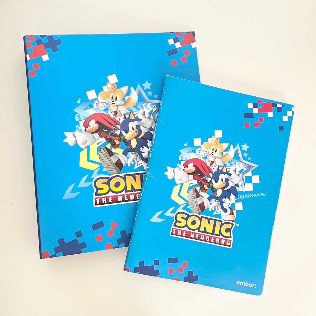 ソニック SONIC ソニック・ザ・ヘッジホッグ 文房具 4穴ファイル ノート 海外製 ambar: 輸入拍卖