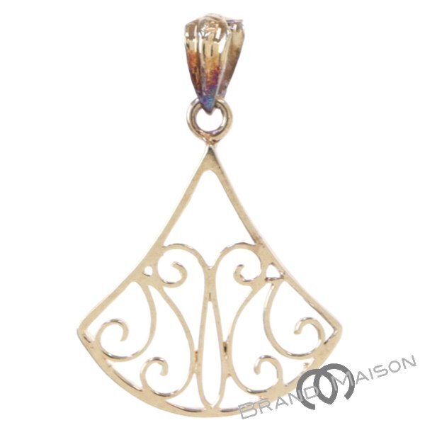 Aランク【ジュエリー】ペンダントトップ/トライアングル/K18YG/0.9g/レディース/アクセサリー拍卖