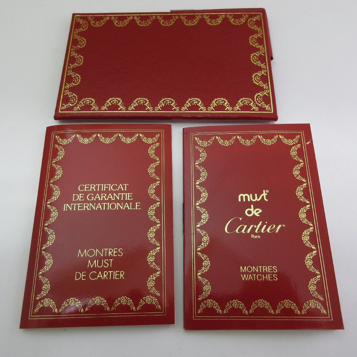 Cartier MUST Guarantee カルティエ マスト ギャランティ 国際保証書 冊子 拍卖