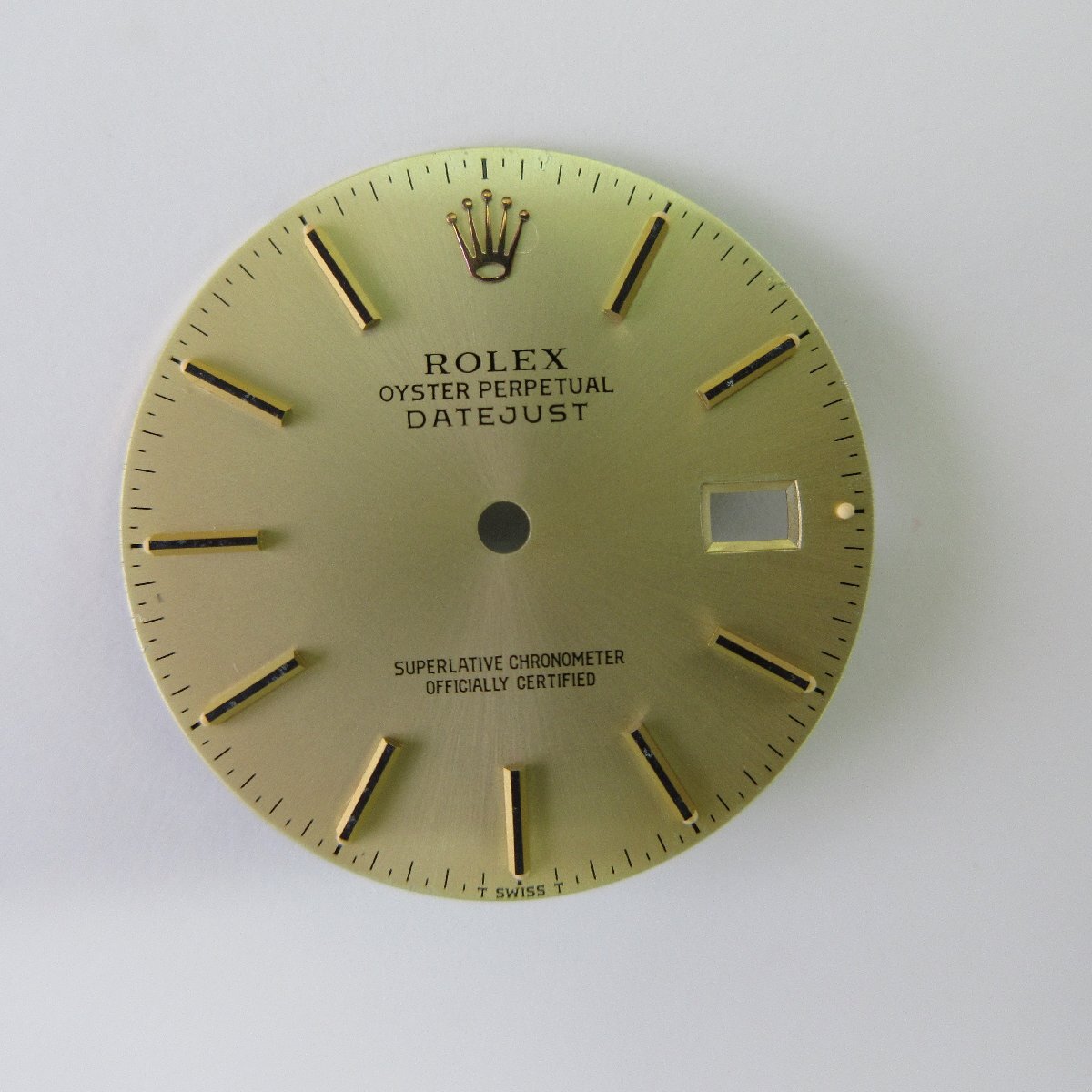 美品 純正品 ROLEX Dial DATE-JUST / ロレックス Ref.16233 16013 文字盤  ゴールド字盤 トリチウム夜光拍卖