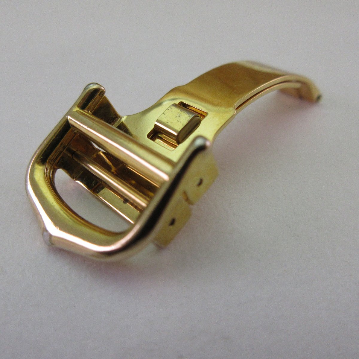 訳あり Cartier Dbuckle GP 14mm/ カルティエ 純正品 Dバックル 金メッキ / 取付け幅 14mm拍卖