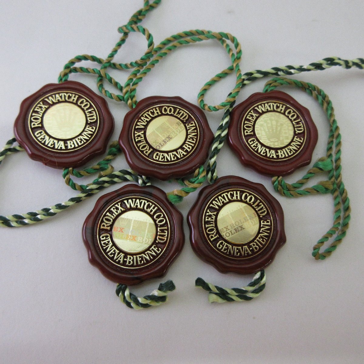 ROLEX ロレックス クロノメータータグ ホログラム 5個セット 未使用保管品 純正品拍卖