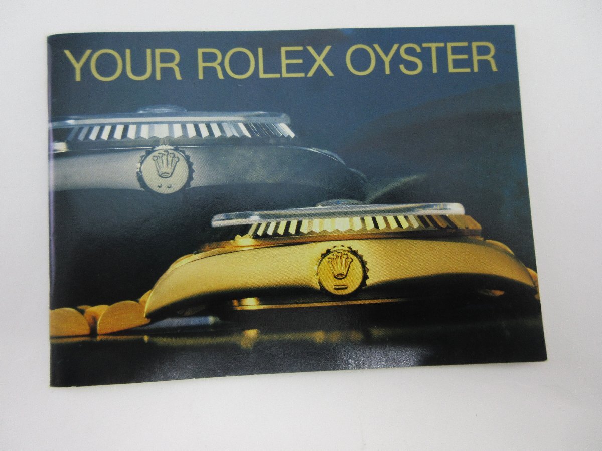 ROLEX ロレックス YOUR ROLEX OYSTER 小冊子 1988年  冊子  英語版拍卖
