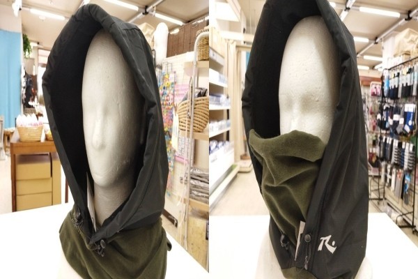 R1)黒緑)ラスティ★フーディーウォーマー ネックウォーマー フェイスウォーマー 暖かポカポカ 931912 RUSTY★新品送料込拍卖