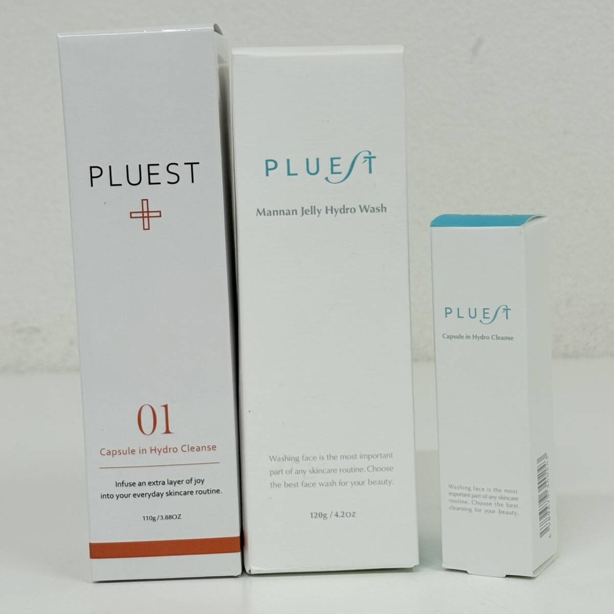 未開封 PLUEST プルエスト ハイドロクレンズ 01 110g ハイドロウォッシュ 120g  ハイドロクレンズ 15g 3本セット 【1017-C】拍卖