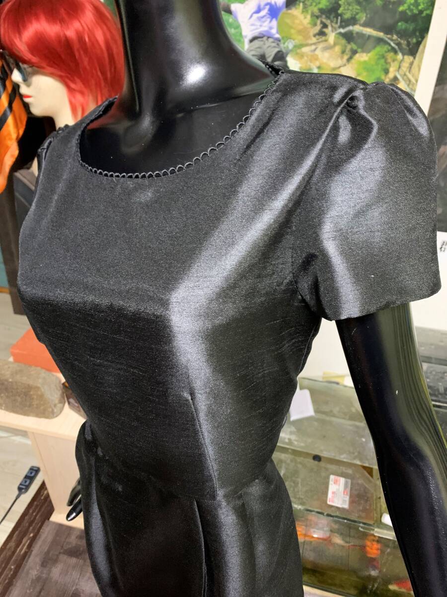 SOUP パーティー イベント フォーマル 御用達 光沢 黒 ワンピ拍卖