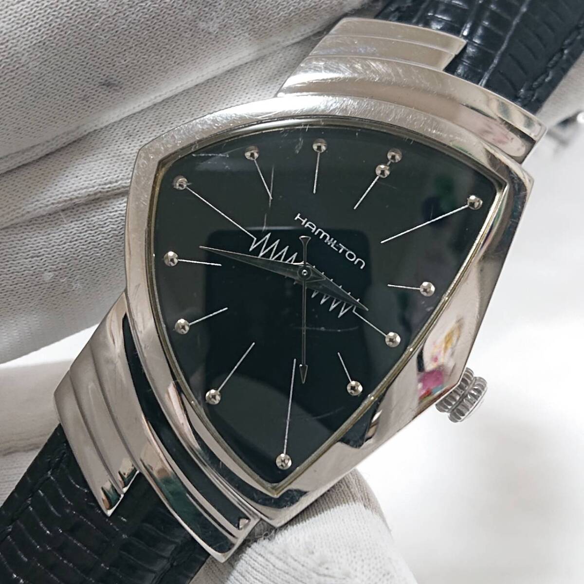 【1円スタート!!】ハミルトン ベンチュラ HAMILTON Ventura H244111 クォーツ メンズ 腕時計拍卖