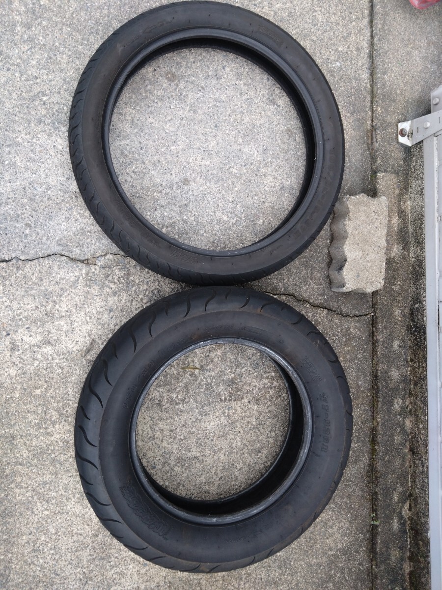 iRC 中古 タイヤ 製造2116 WF-920F 100/90-19 製造4415 WF-920R 170/80-15 1個口で発送 拍卖