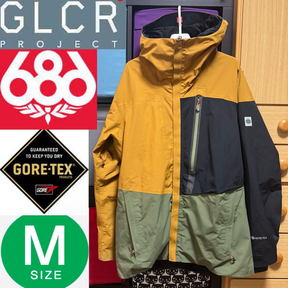 686 GORE-TEX ゴアテックス L9W104 GT JACKET メンズ スノーボード スノボ ロクハチ ジャケット ウェア ウエア メンズ Mサイズ M 686拍卖