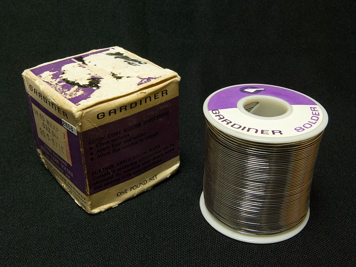 ♪♪Gardiner X100 Solder 60/40 0.8mm径 切売り1m、ガーディナー・X100 ソルダー ハンダ♪♪拍卖