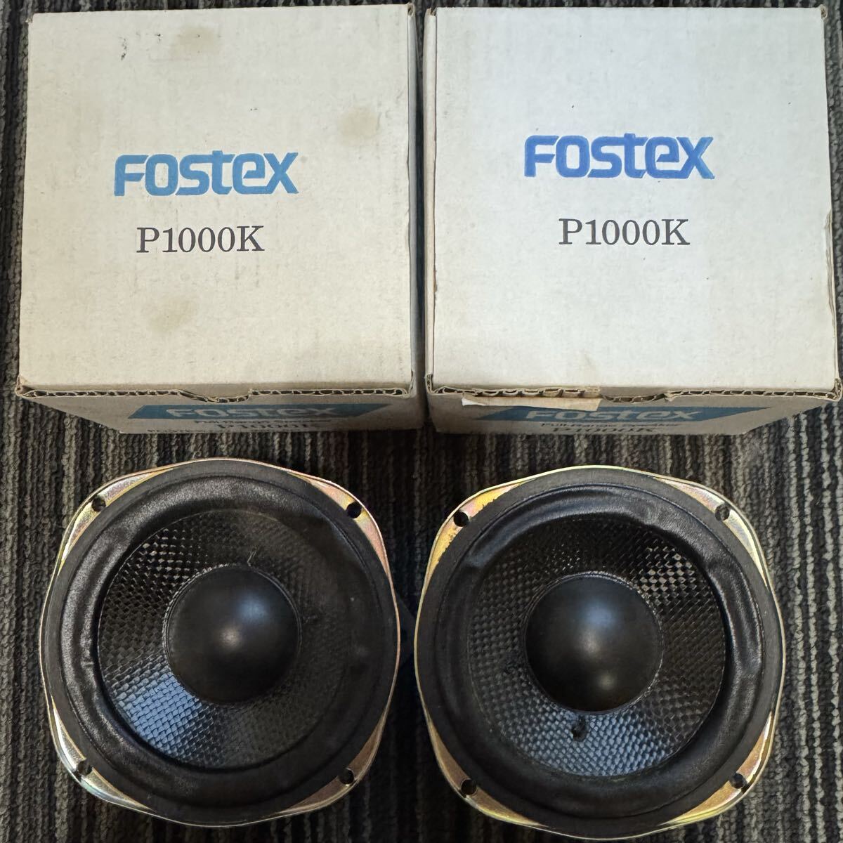 ペア故障品 音出ず FOSTEX P1000K 付属品箱のみ レタプラ発送拍卖