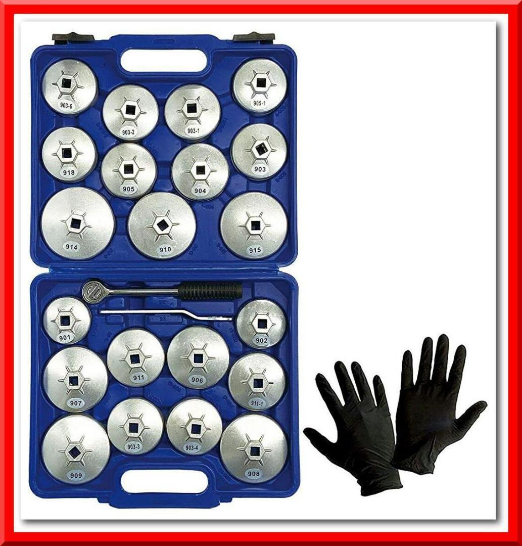 【新品】カップ型オイルフィルターレンチセット バイク 自動車整備 エンジン ツールキット拍卖