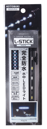 コトブキ水中LEDライトL-STICKホワイト18センチ(送料無料)熱帯魚 金魚 メダカ 水草 グッピー 海水魚(新品未使用)説明欄をお読みください。拍卖