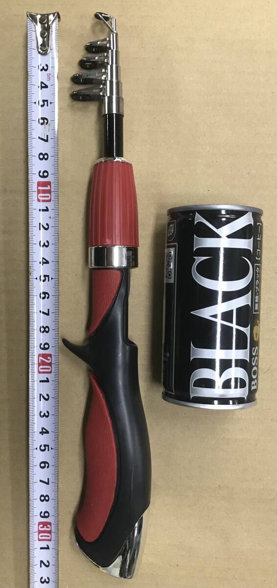 ☆送料無料☆コンパクトベイトキャスティングロッド126㎝(仕舞寸法36㎝)テレスコピック(振り出し式)ポータブル トラベル 釣り竿拍卖