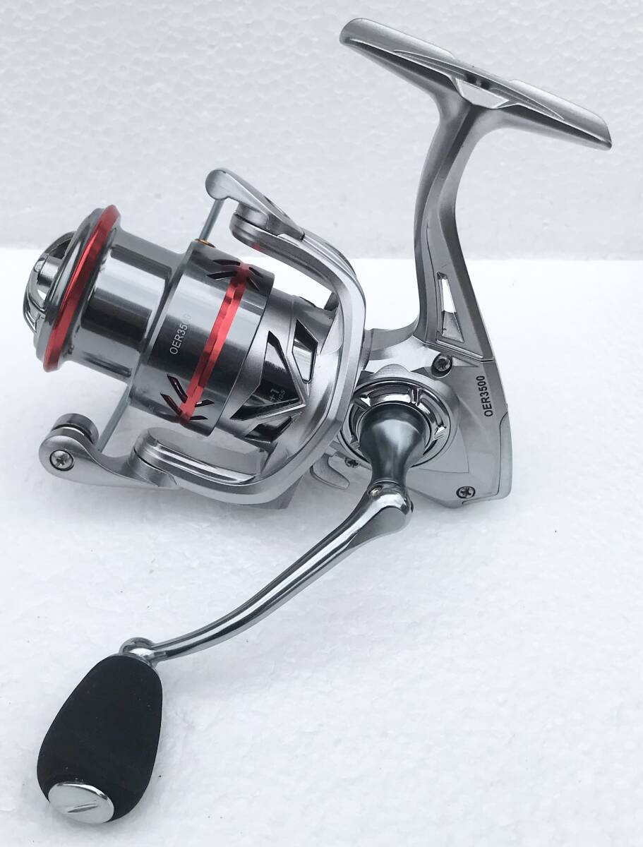 SEASIRスピニングリールOER3500☆送料無料☆新品未使用☆メタルシルバー☆左右ハンドル変更可能☆EVAグリップ☆アルミスプール☆質感良し☆拍卖