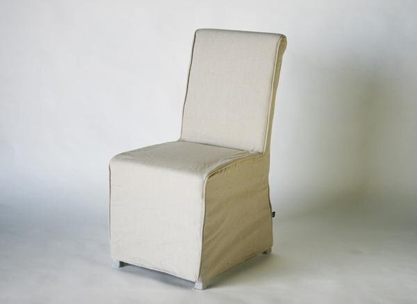 送料無料 新品 アンティーク調 亜麻(リネン)使用 シングルチェア ダイニングチェア拍卖