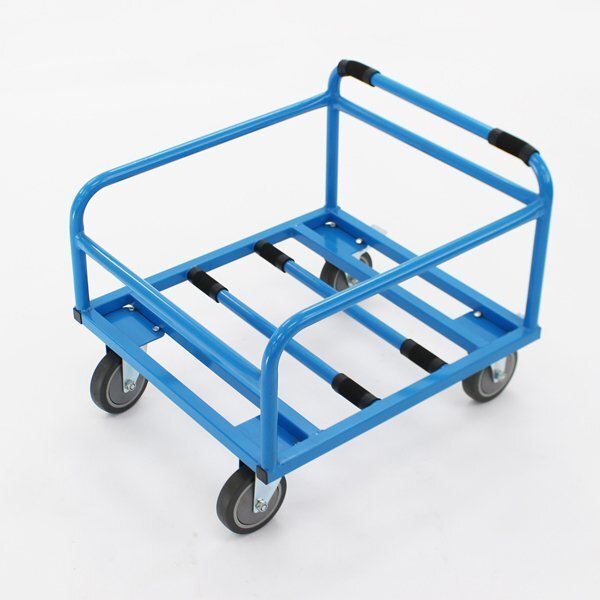 チェアポーター チェアカート スタッキングチェア用台車 スタッキングカート ブルー拍卖